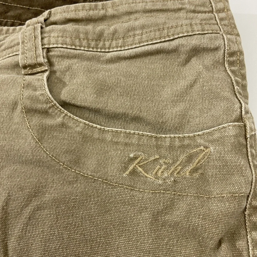 Kuhl Women 14 Khaki Tan Splash Shorts Cotton Stretch Hiking‎ Utility Outdoor